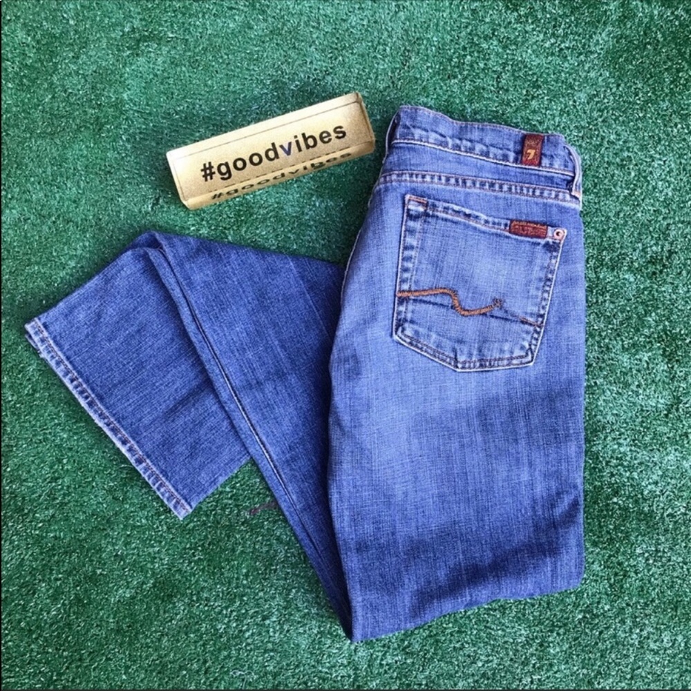 7FAMBootcut Blue Jeans Size …